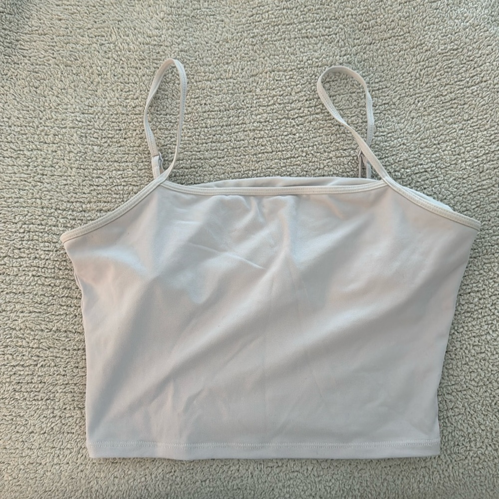 Alo Yoga White Tank/ Sports Bra size small